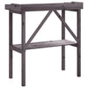 vidaXL Plant Table Solid Fir Wood 78 x 38 x 82.5 cm Grey - Image 10 of 16