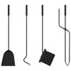 Set Attrezzi per Caminetto 5 Pezzi in Acciaio- Stile e Funzionalità - Image 8 of 9