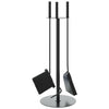 Set di Attrezzi per Camino vidaXL 4 Pezzi in Acciaio - Nero (22x59 cm) - Image 5 of 9