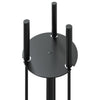 Set di Attrezzi per Camino vidaXL 4 Pezzi in Acciaio - Nero (22x59 cm) - Image 6 of 9