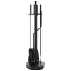 vidaXL Set Attrezzi per Camino in Acciaio 5 Pezzi 18x66 cm Nero - Image 9 of 18