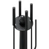 vidaXL Set Attrezzi per Camino in Acciaio 5 Pezzi 18x66 cm Nero - Image 11 of 18