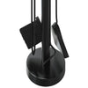 vidaXL Set Attrezzi per Camino in Acciaio 5 Pezzi 18x66 cm Nero - Image 13 of 18