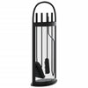 vidaXL Set di attrezzi per camino 5 pezzi 23x15x66 cm in acciaio - Image 5 of 9
