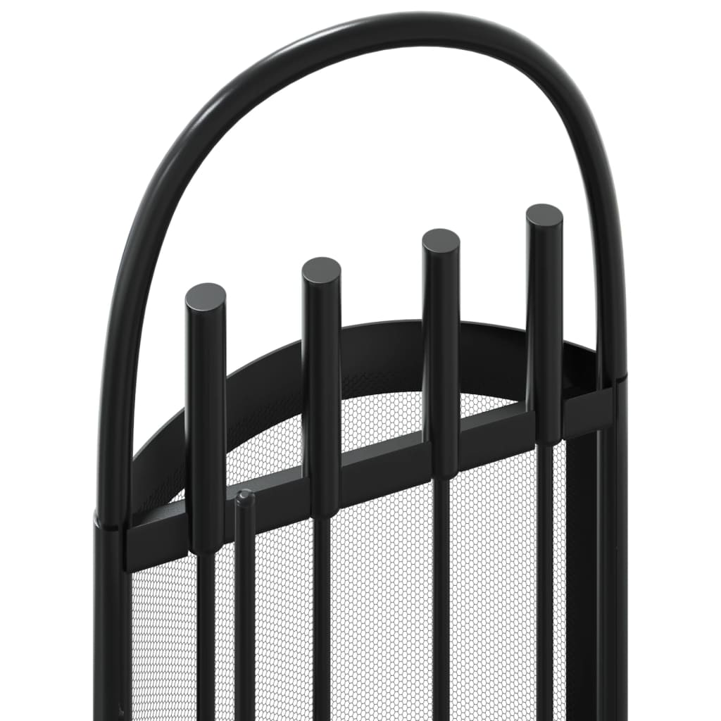 vidaXL Set di attrezzi per camino 5 pezzi 23x15x66 cm in acciaio - Image 6 of 9
