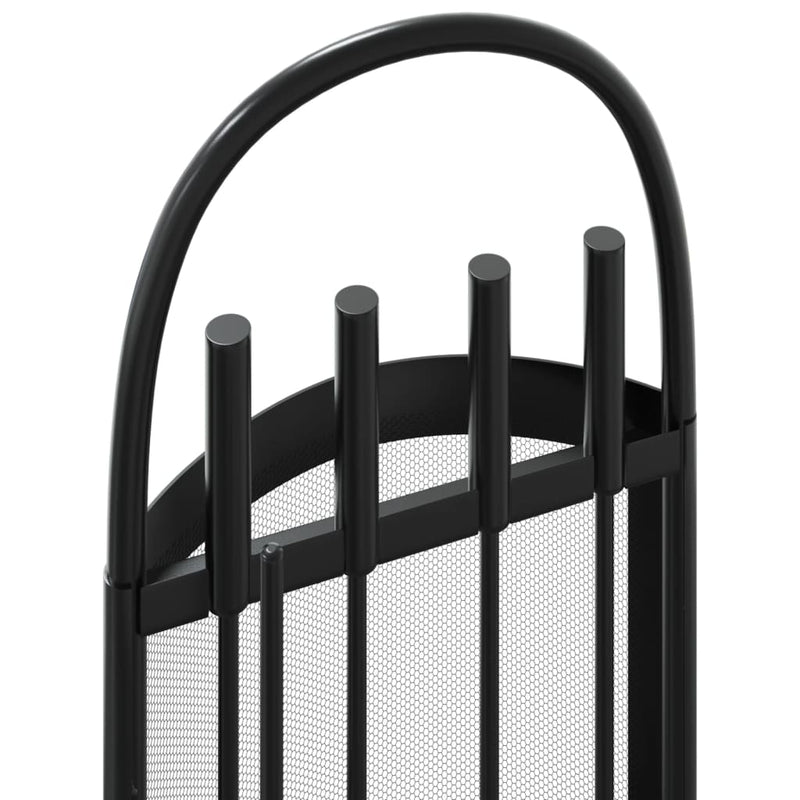 vidaXL Set di attrezzi per camino 5 pezzi 23x15x66 cm in acciaio - Image 6 of 9