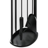 vidaXL Set di attrezzi per camino 5 pezzi 23x15x66 cm in acciaio - Image 7 of 9