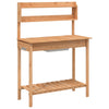 Tavolo Invaso con Lavello Massello Abete 147,5x44x139,5 cm Marrone - immagine 2 | SolPatio - Image 2 of 11