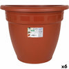 Vaso Dem Squares Rotonda Marrone 35 x 35 x 28,5 cm (6 Unità) - Image 1 of 2