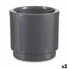Vaso Autoirrigante Ibergarden Argentato polipropilene 38 x 37,5 x 38 cm 38 x 37 x 38 cm (2 Unità) - Image 1 of 3