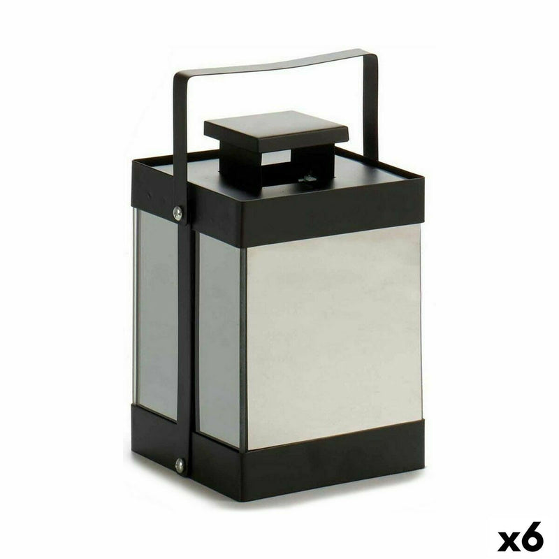 Farol LED Gift Decor Negro 12,5 x 18,5 x 12,5 cm Espejo (6 Unidades) - Image 1 of 3