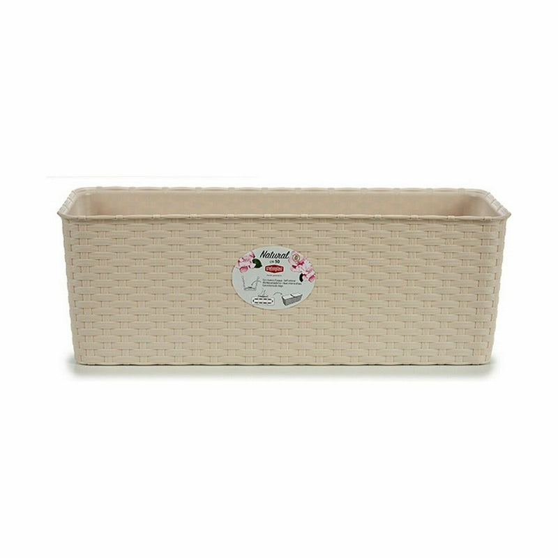 Jardinera Stefanplast Beige Plástico 17,5 x 16 x 48,5 cm (12 Unidades) - Image 2 of 3
