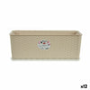 Jardinera Stefanplast Beige Plástico 17,5 x 16 x 48,5 cm (12 Unidades) - Image 1 of 3