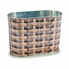 Ibergarden Vaso Ovale in Metallo e Vimini 12,7 x 15 x 23,5 cm (Confezione da 24) - Image 2 of 2