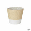 Macetero Ibergarden Blanco Cuerda Plástico 14 x 12,5 x 14 cm 14 x 13 x 14 cm (24 Unidades) - Image 1 of 2