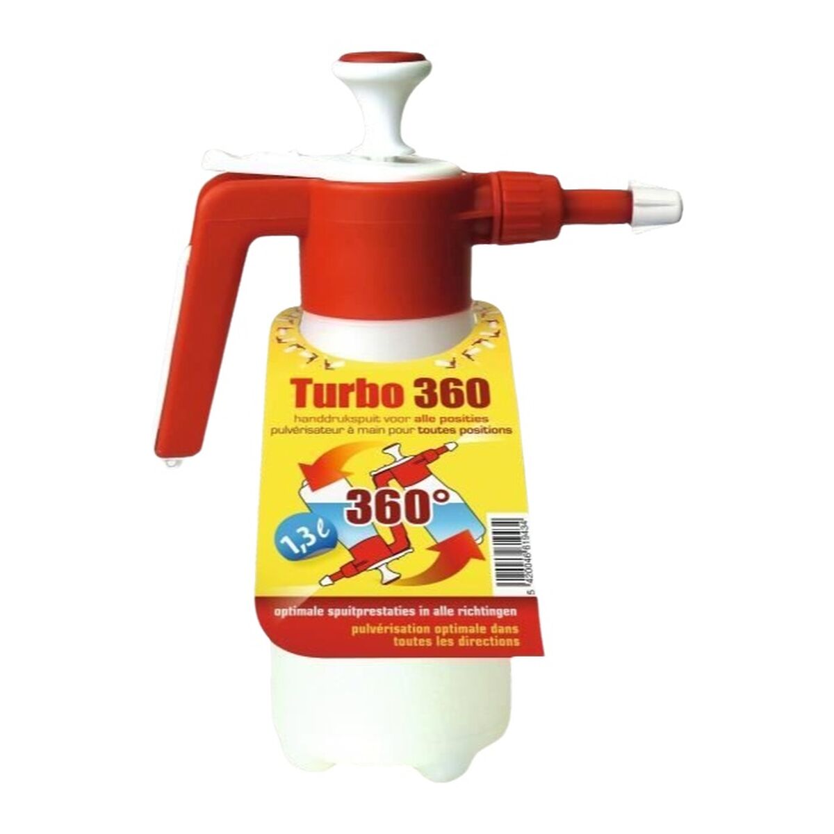 Irroratore a Pressione BSI Turbo 360 da 1,3 L – Bianco Rosso - Image 1 of 2