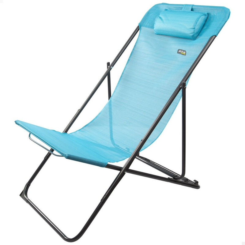 Tumbona reclinable Aktive Azul 53 x 87 x 78 cm (4 Unidades) - Image 5 of 7