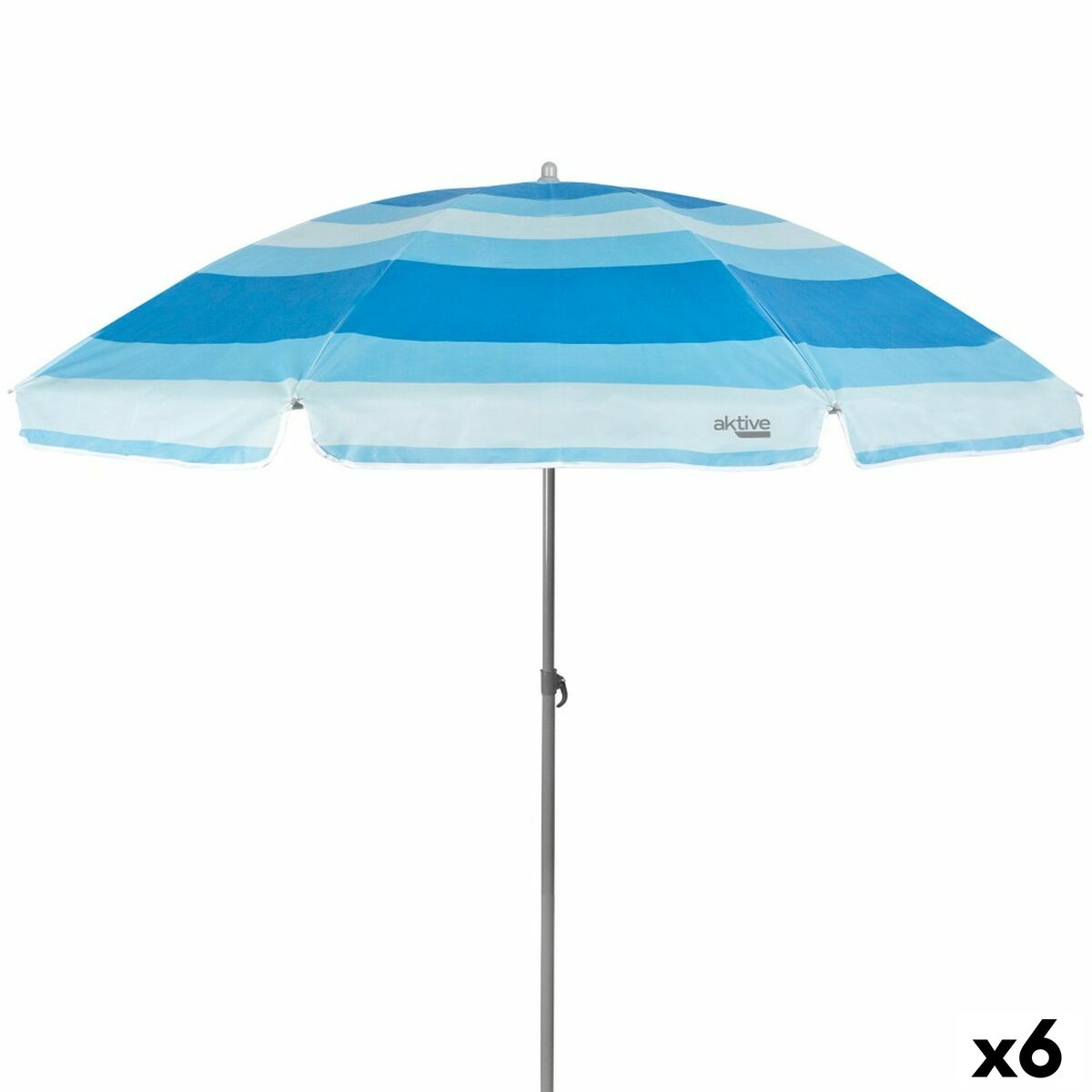 Aktive Ombrellone in Poliestere Ø 200 cm Azzurro (Set da 6 Unità) - Image 1 of 7