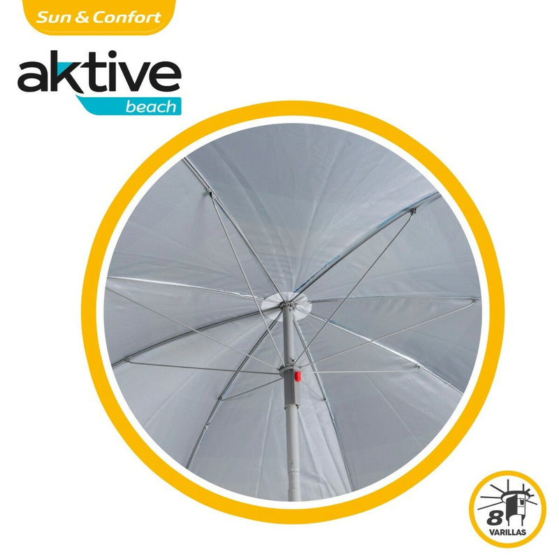 Aktive Ombrellone in Poliestere Ø 200 cm Azzurro (Set da 6 Unità) - Image 2 of 7