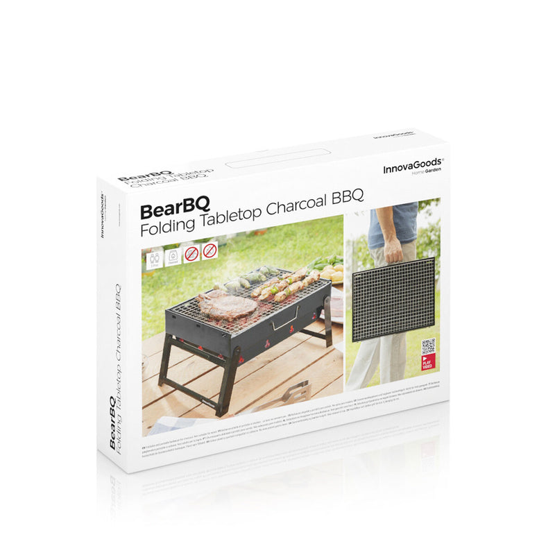 Barbacoa Plegable Portátil para Carbón BearBQ InnovaGoods - Image 4 of 12
