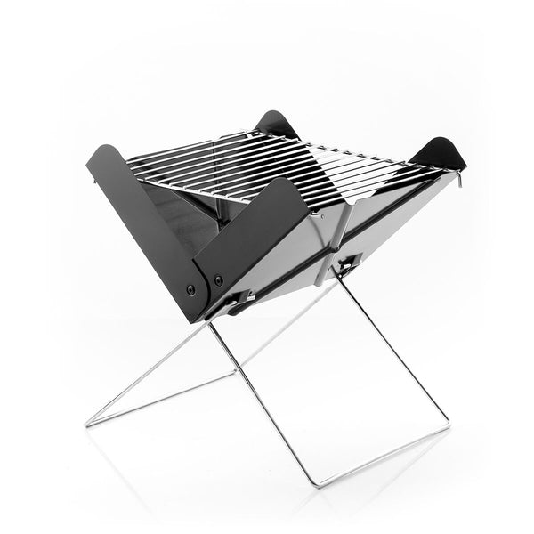 InnovaGoods Mini Barbecue a Carbone Pieghevole in Acciaio 31 x 28 x 30 cm Nero - immagine 2 | SolPatio