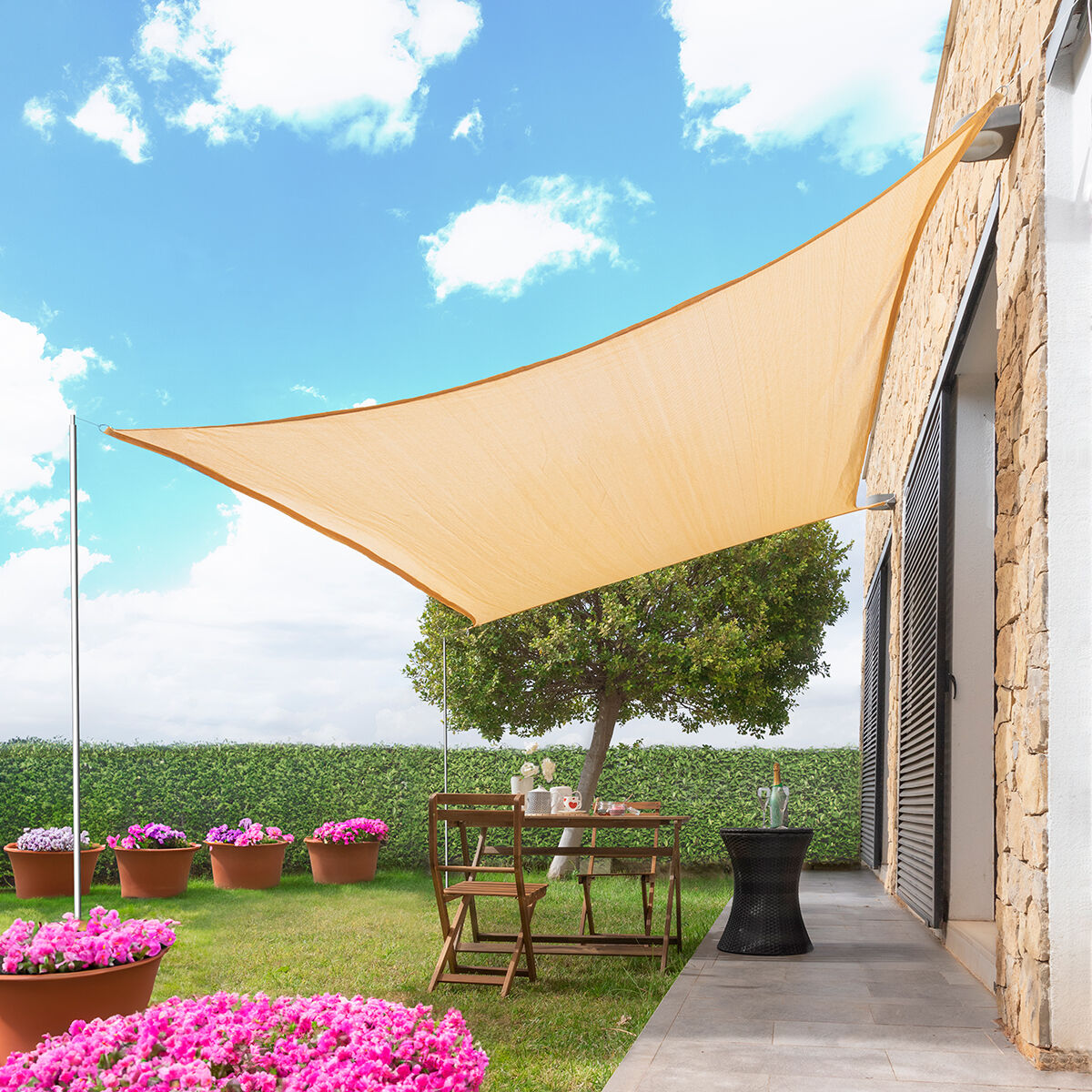InnovaGoods Reshad Rectangular Sail Shade 3 x 4 m - Image 7 of 14