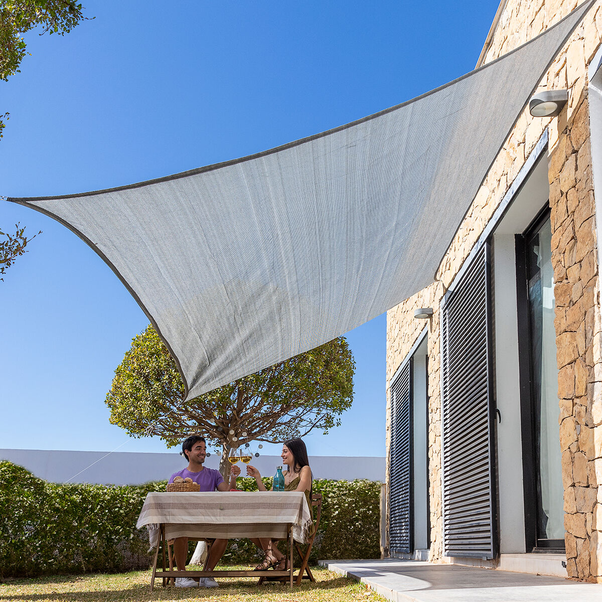 InnovaGoods Reshad Rectangular Sail Shade 3 x 4 m - Image 1 of 14