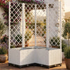 Fioriera da Giardino con Graticcio in PP 80×80×136 cm Bianca - Image 1 of 17