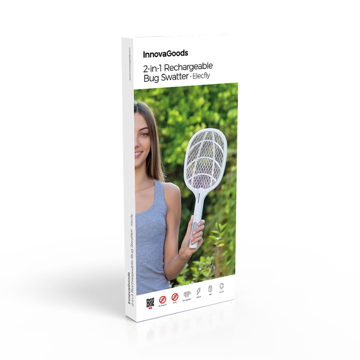 Raqueta Matainsectos Recargable con Luz UV 2 en 1 Elecfly InnovaGoods - Image 9 of 9